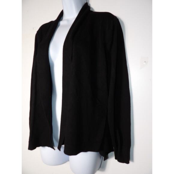 Love Scarlett Cardigan Sweater Black Womens Large Open Style Minimalist Capsule - Picture 2 of 11